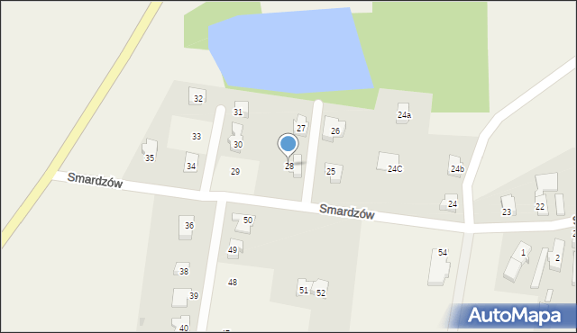 Smardzów, Smardzów, 28, mapa Smardzów