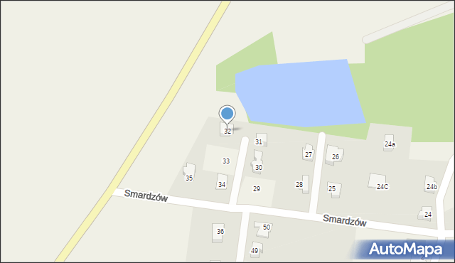 Smardzów, Smardzów, 32, mapa Smardzów