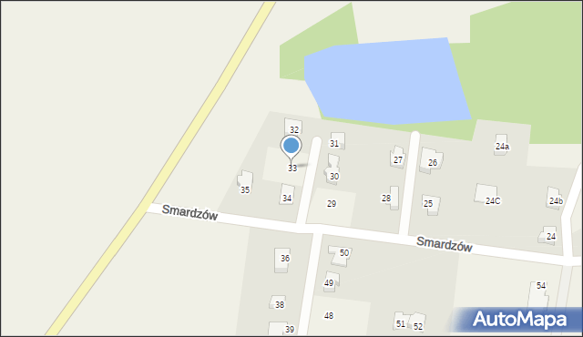 Smardzów, Smardzów, 33, mapa Smardzów