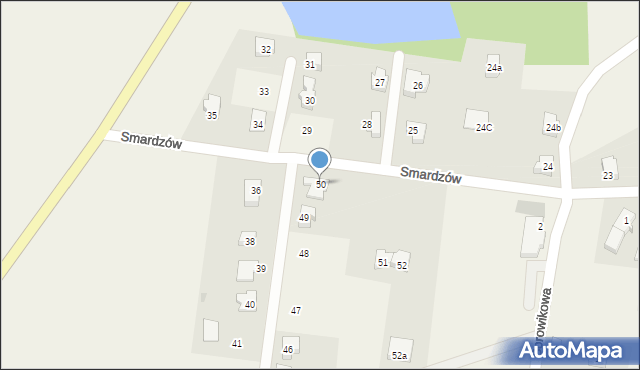 Smardzów, Smardzów, 50, mapa Smardzów