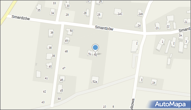 Smardzów, Smardzów, 52, mapa Smardzów