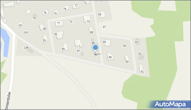 Smardzów, Smardzów, 58, mapa Smardzów