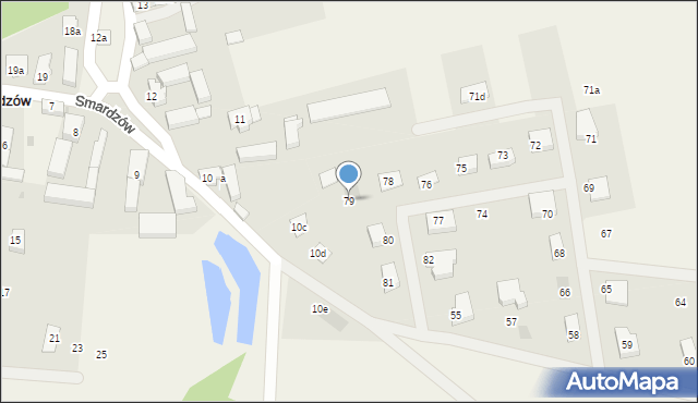 Smardzów, Smardzów, 79, mapa Smardzów