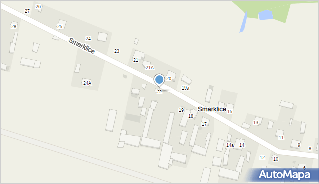 Smarklice, Smarklice, 22, mapa Smarklice