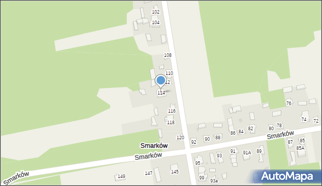 Smarków, Smarków, 114, mapa Smarków