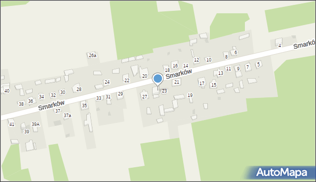 Smarków, Smarków, 25, mapa Smarków