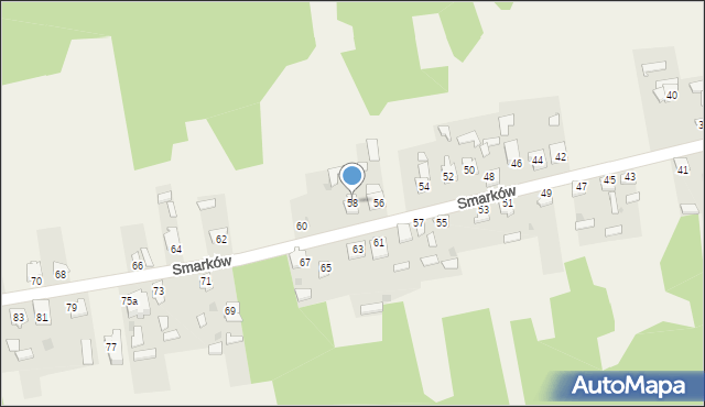 Smarków, Smarków, 58, mapa Smarków