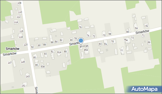 Smarków, Smarków, 87, mapa Smarków