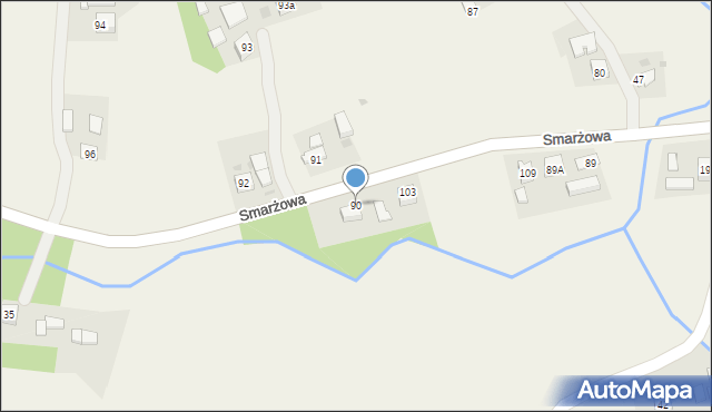 Smarżowa, Smarżowa, 90, mapa Smarżowa