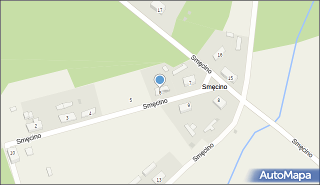 Smęcino, Smęcino, 6, mapa Smęcino