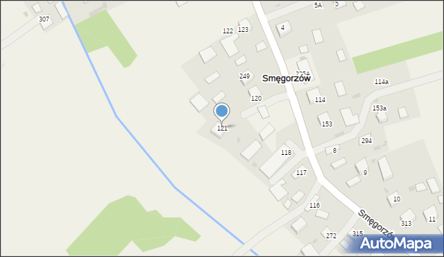 Smęgorzów, Smęgorzów, 121, mapa Smęgorzów