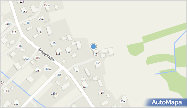 Smęgorzów, Smęgorzów, 12a, mapa Smęgorzów