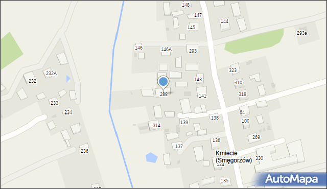 Smęgorzów, Smęgorzów, 288, mapa Smęgorzów
