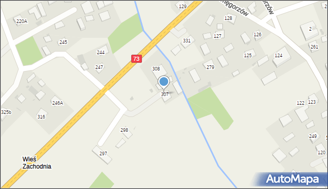 Smęgorzów, Smęgorzów, 307, mapa Smęgorzów