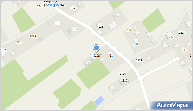 Smęgorzów, Smęgorzów, 312a, mapa Smęgorzów