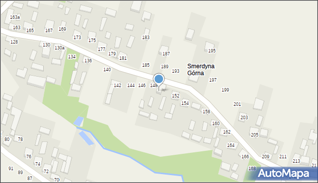 Smerdyna, Smerdyna, 150, mapa Smerdyna