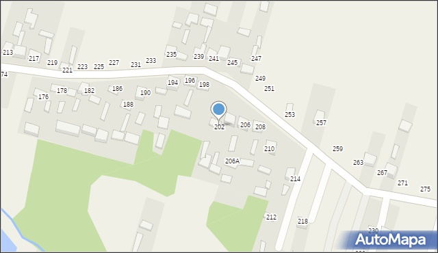 Smerdyna, Smerdyna, 202, mapa Smerdyna