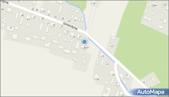 Smerdyna, Smerdyna, 25, mapa Smerdyna