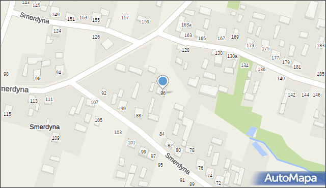 Smerdyna, Smerdyna, 86, mapa Smerdyna