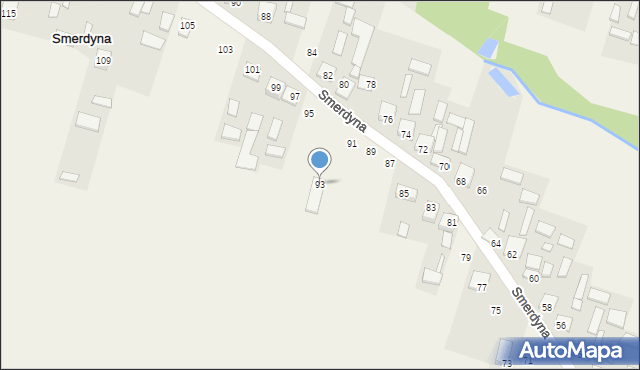 Smerdyna, Smerdyna, 93, mapa Smerdyna
