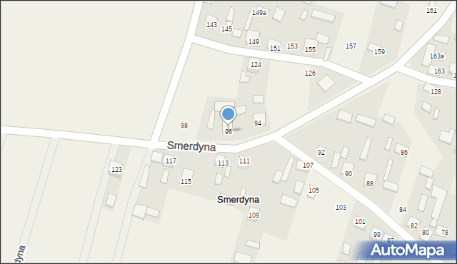 Smerdyna, Smerdyna, 96, mapa Smerdyna