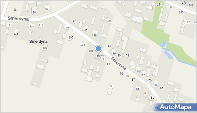 Smerdyna, Smerdyna, 99, mapa Smerdyna