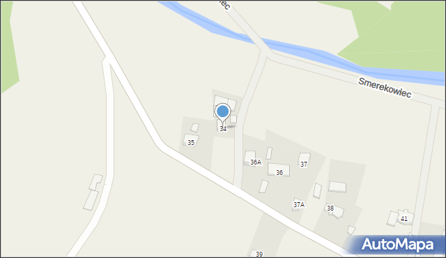 Smerekowiec, Smerekowiec, 34, mapa Smerekowiec