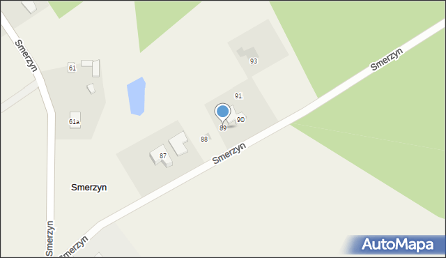 Smerzyn, Smerzyn, 89, mapa Smerzyn