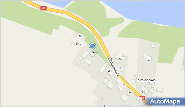 Śmiadowo, Śmiadowo, 17, mapa Śmiadowo