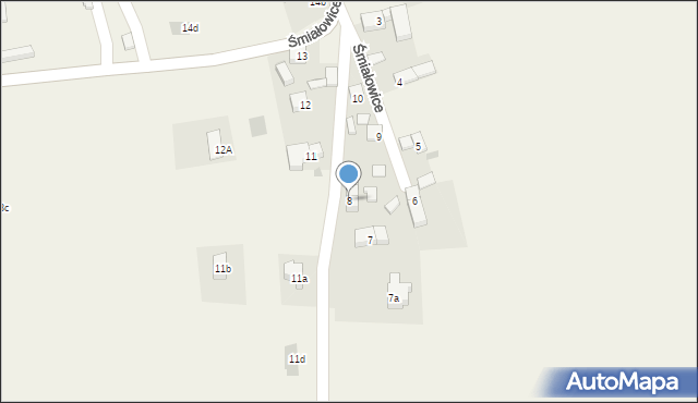 Śmiałowice, Śmiałowice, 8, mapa Śmiałowice