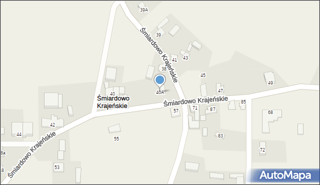 Śmiardowo Krajeńskie, Śmiardowo Krajeńskie, 40A, mapa Śmiardowo Krajeńskie