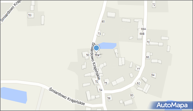 Śmiardowo Krajeńskie, Śmiardowo Krajeńskie, 50a, mapa Śmiardowo Krajeńskie