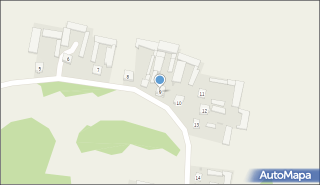 Śmiarowo, Śmiarowo, 9, mapa Śmiarowo