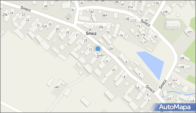 Śmicz, Śmicz, 12, mapa Śmicz