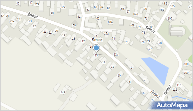 Śmicz, Śmicz, 13, mapa Śmicz