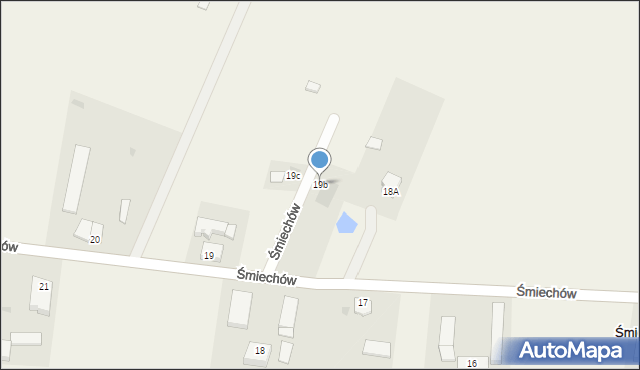 Śmiechów, Śmiechów, 19b, mapa Śmiechów