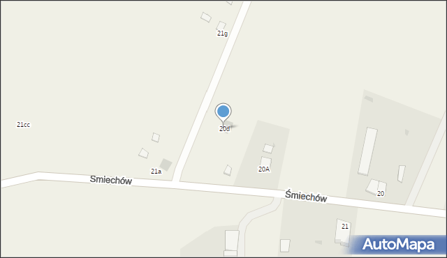 Śmiechów, Śmiechów, 20d, mapa Śmiechów