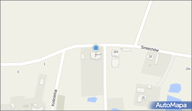 Śmiechów, Śmiechów, 27, mapa Śmiechów