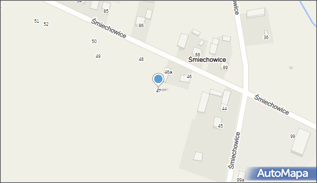 Śmiechowice, Śmiechowice, 47, mapa Śmiechowice