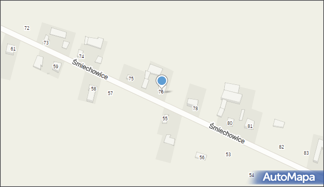 Śmiechowice, Śmiechowice, 77, mapa Śmiechowice
