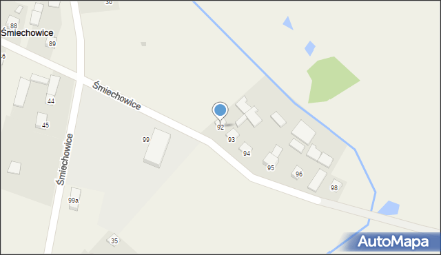 Śmiechowice, Śmiechowice, 92, mapa Śmiechowice