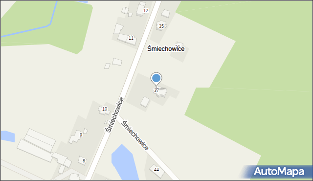 Śmiechowice, Śmiechowice, 37, mapa Śmiechowice