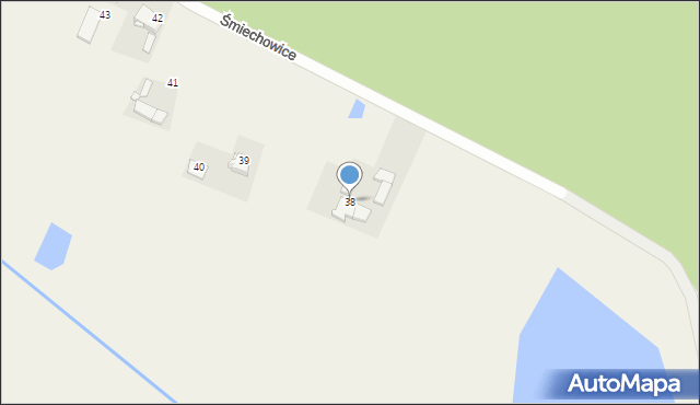 Śmiechowice, Śmiechowice, 38, mapa Śmiechowice