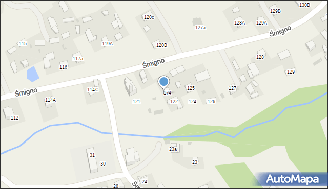 Śmigno, Śmigno, 123, mapa Śmigno