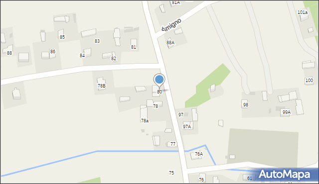 Śmigno, Śmigno, 80, mapa Śmigno