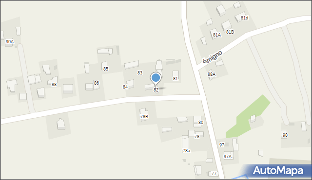 Śmigno, Śmigno, 82, mapa Śmigno
