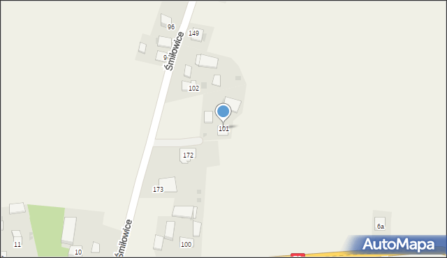 Śmiłowice, Śmiłowice, 101, mapa Śmiłowice