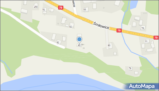 Śmiłowice, Śmiłowice, 81, mapa Śmiłowice