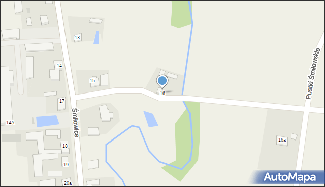 Śmiłowice, Śmiłowice, 16, mapa Śmiłowice