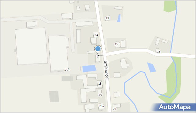 Śmiłowice, Śmiłowice, 17, mapa Śmiłowice